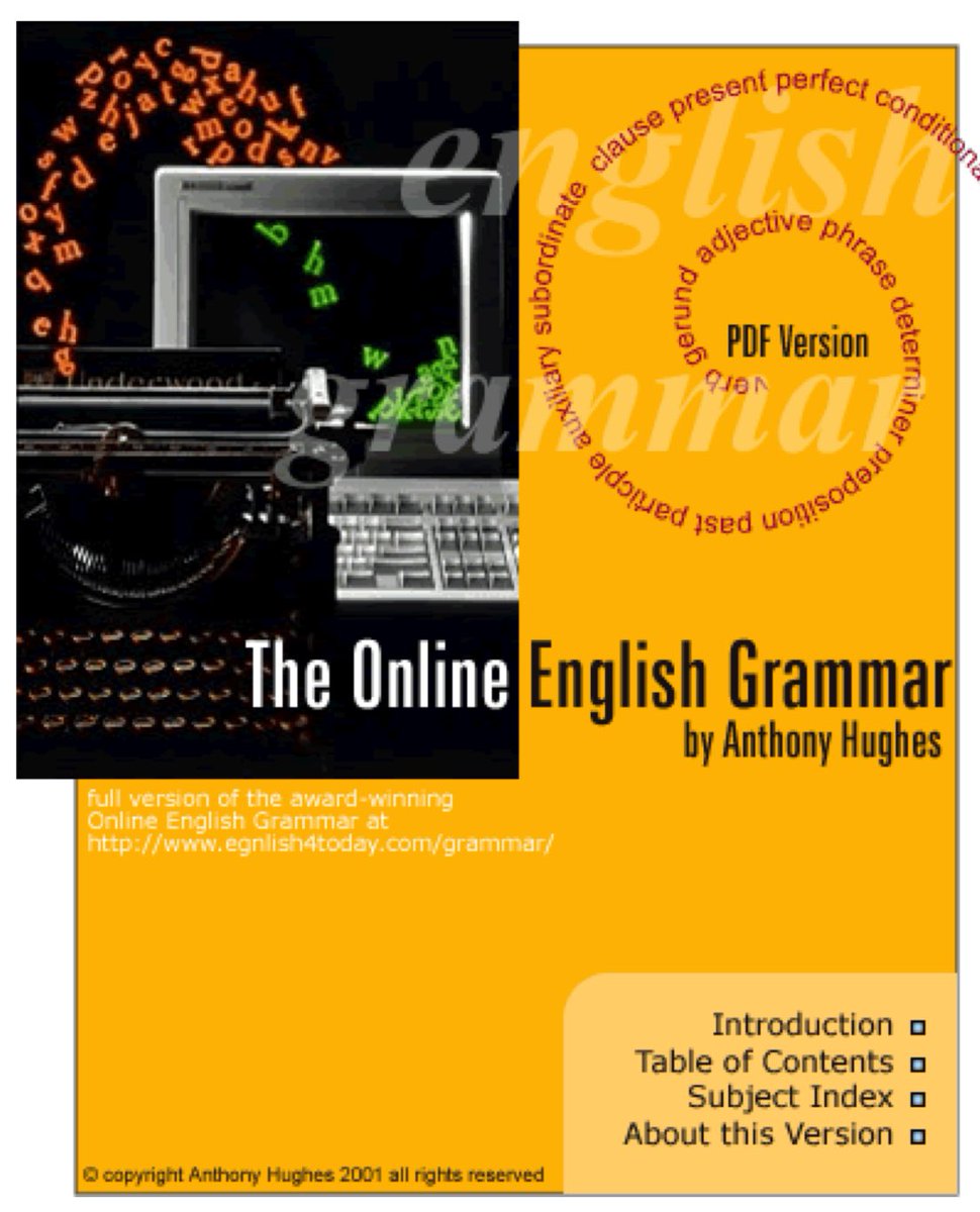 كتاب PDF لتعلم جميع قواعد اللغة الإنجليزية