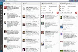 استخدم TweetDeck التابعة لتويتر تعطيك كافة شاشات تويتر والمنشن في صفحة وحدة