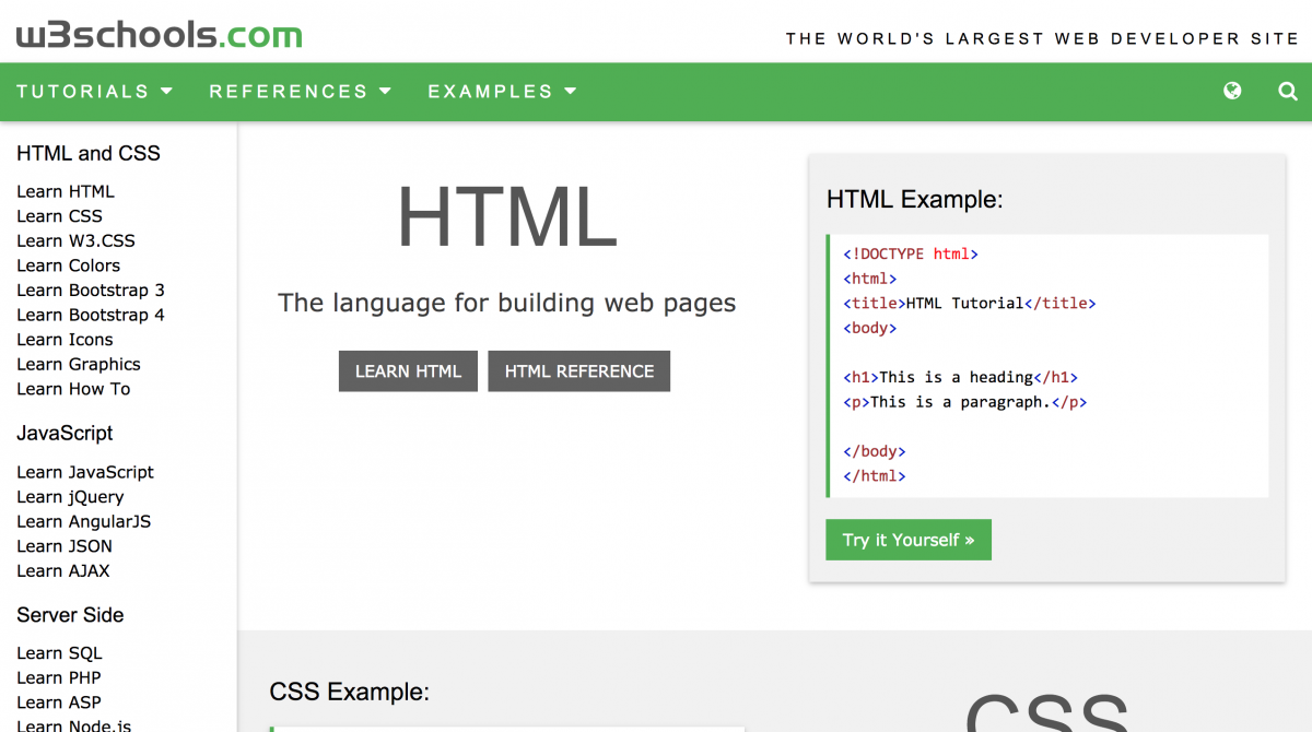 موقع مطوري الويب يحتوي على دروس ومراجع في اللغات