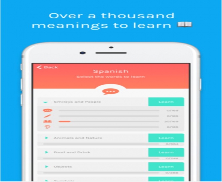تطبيق ممتع للآيفون يعلمك الكلمات الانجليزية ونطقها وكتباتها واستماعها من خلال "الايموجي"