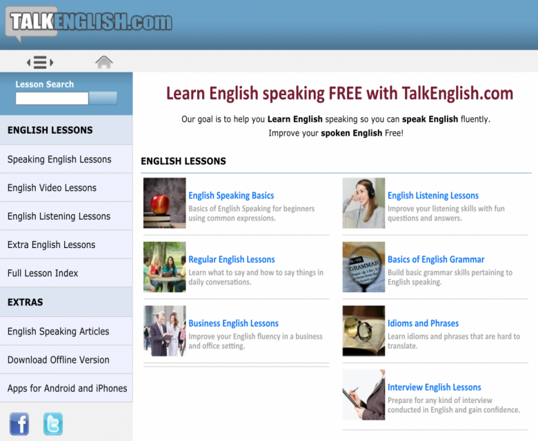 موقع إلكتروني يساعدك في تعلم المحادثة باللغة الإنجليزية