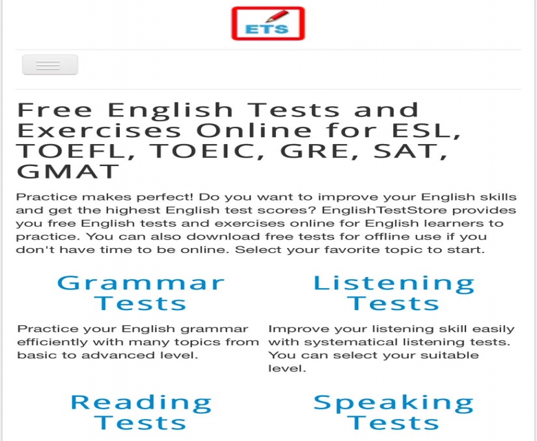 موقع يوفر لك اختبارات لقياس اللغة الإنجليزية