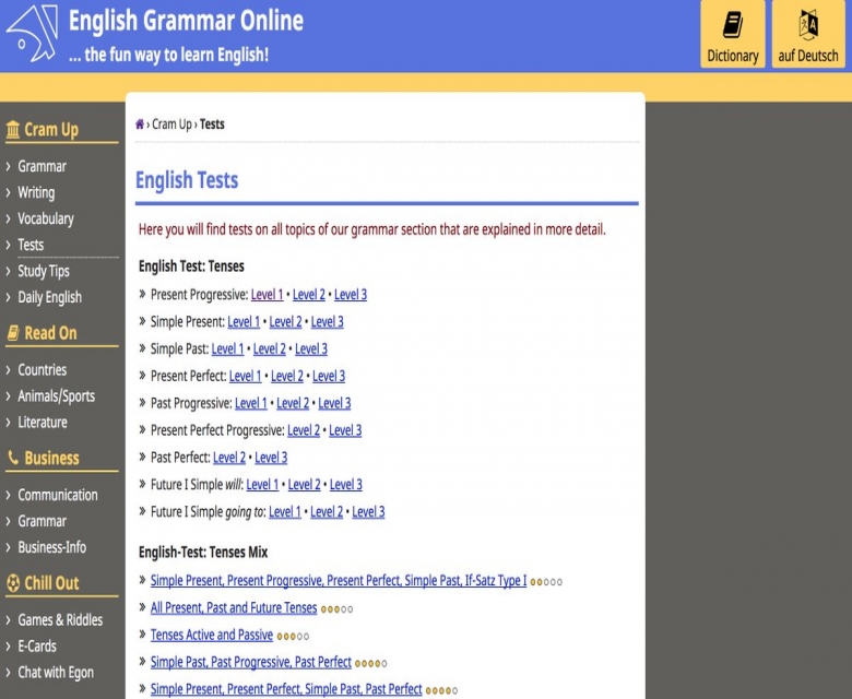 موقع مميز للمهتمين بتعلم الانجليزية يوفر اختبارات متنوعة لقياس لغتك